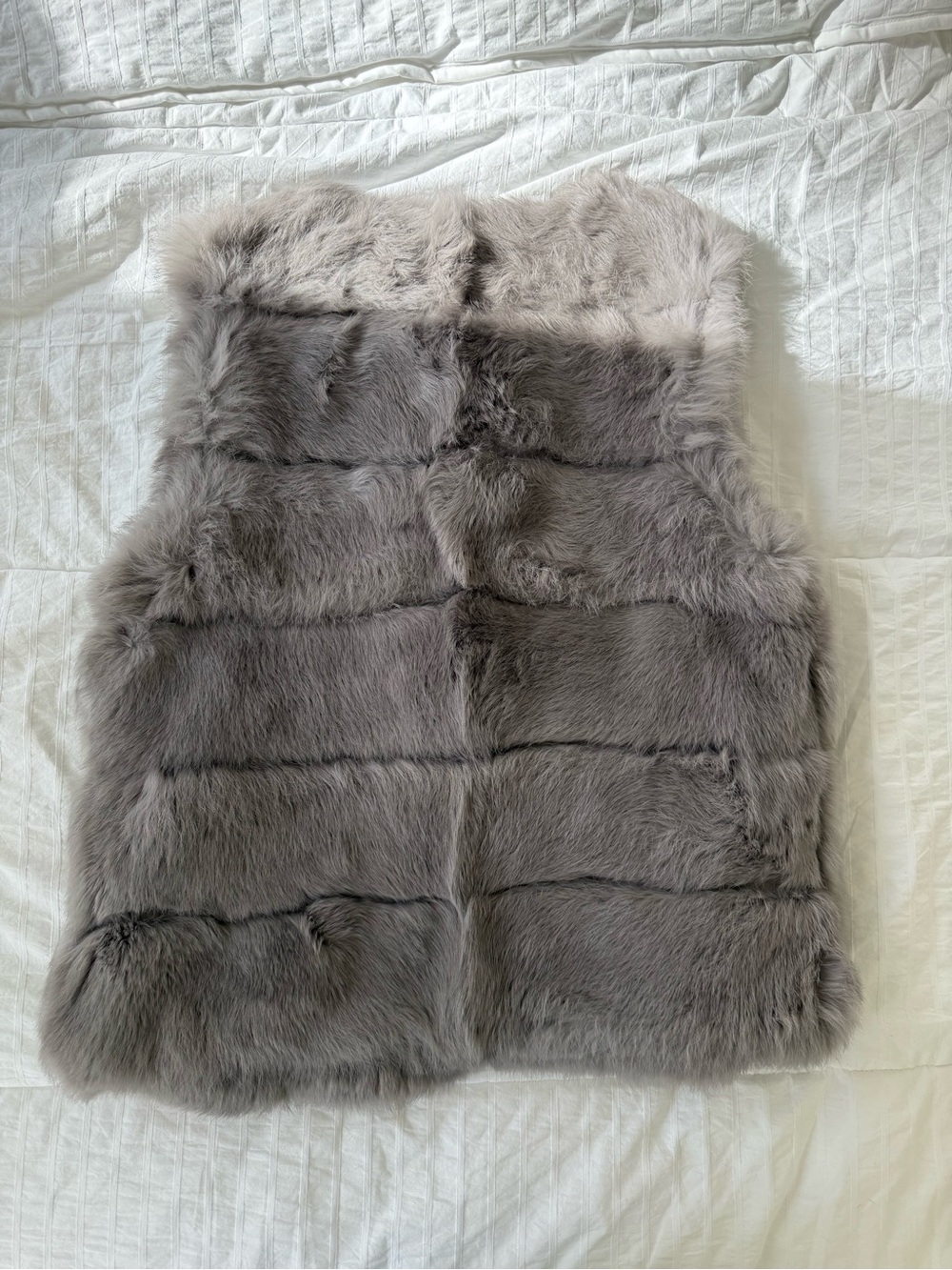 Neiman Marcus Rabbit Fur Vest - Picture 2 of 6